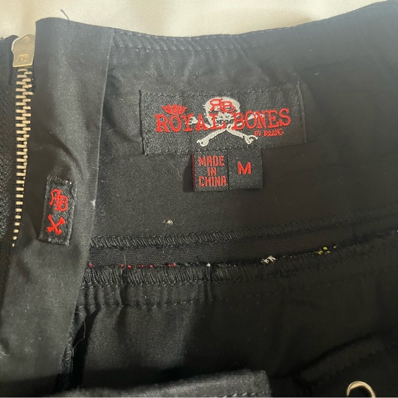 Royal Bones Daang Goodman Tripp Tartan Plaid Black Pleated Tulle Mini Skirt Sz M - Picture 5 of 10